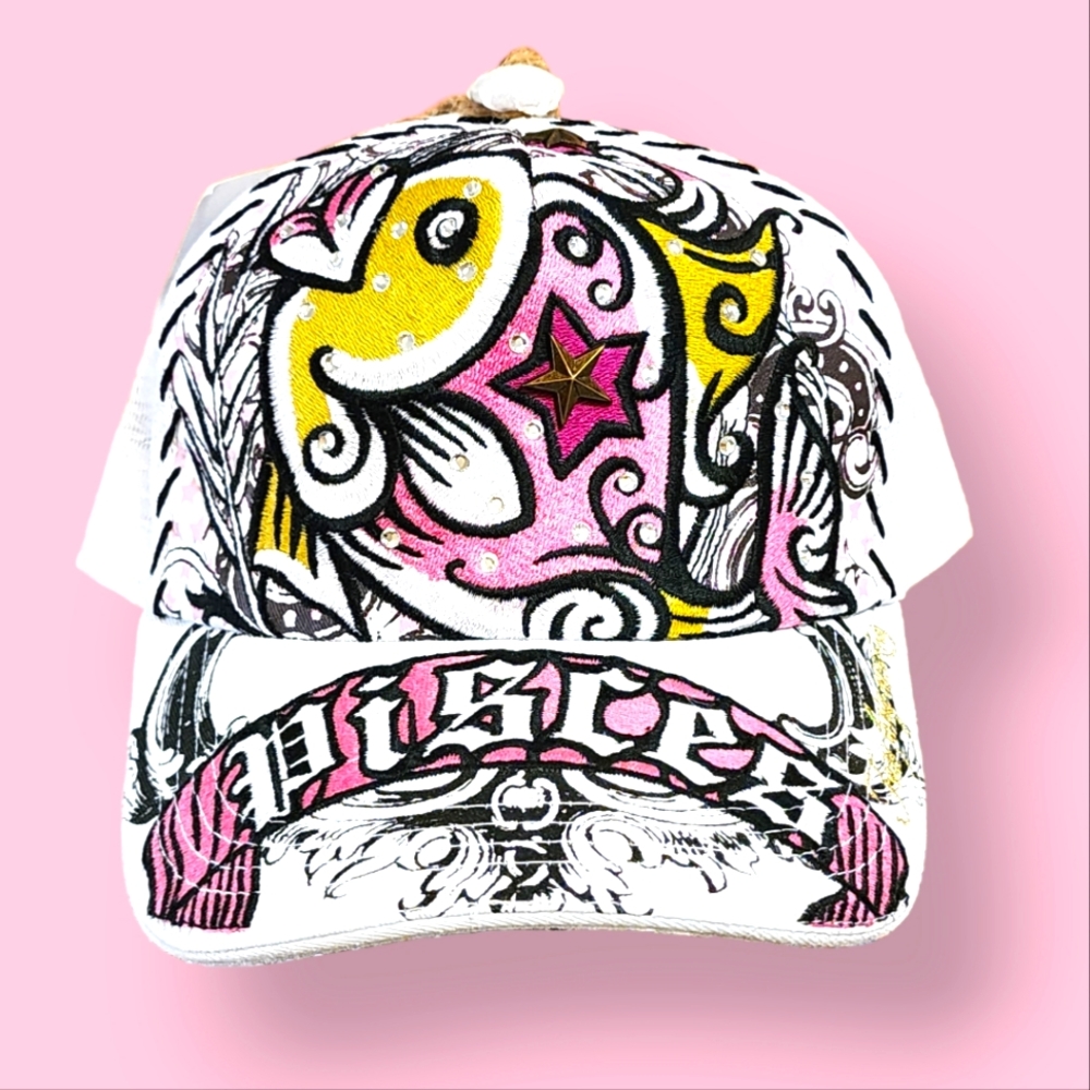Adult Adjustable Baseball Cap - Pisces